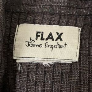 Flax Tops - Flax | Gray Full-Zip Cardigan Long Sleeve Blouse Flax Tops - Flax | Gray Full-Zip Cardigan Long Sleeve Blouse